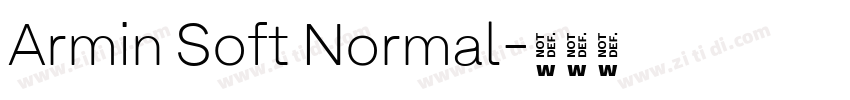 Armin Soft Normal字体转换